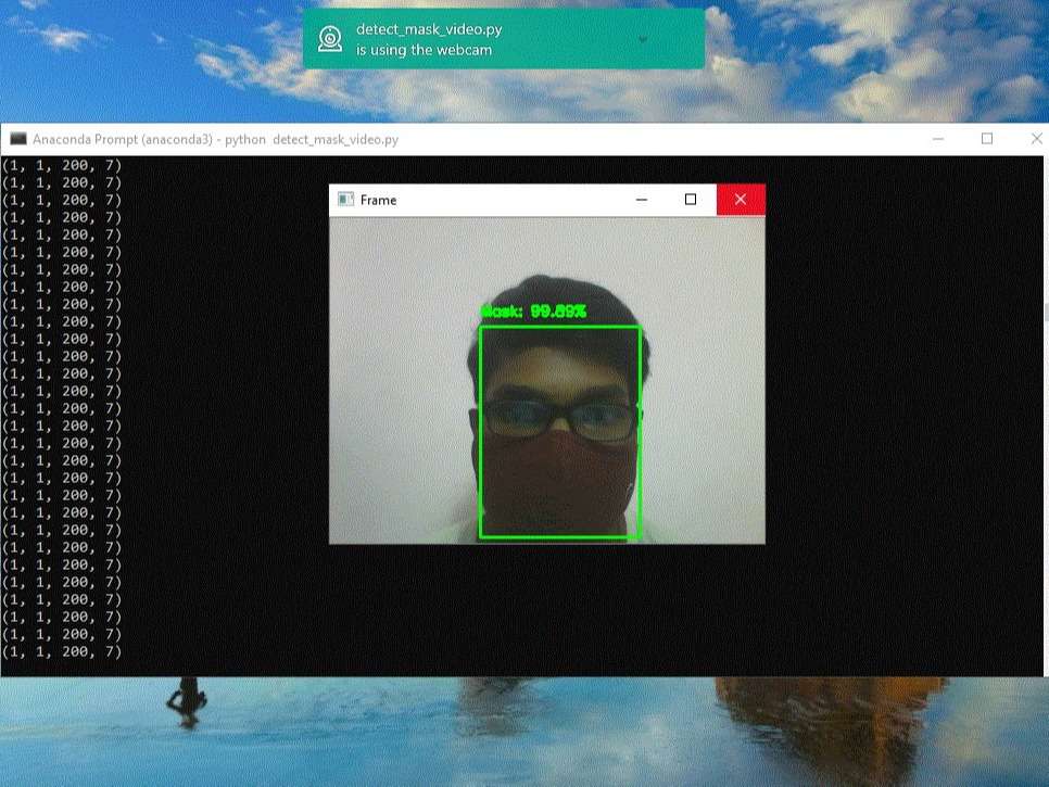 Face Mask Detection Using OpenCV And Computer Vision project